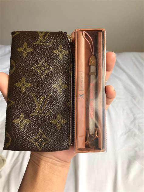 louis vuitton keychain wallet ebay|authentic louis vuitton key pouch.